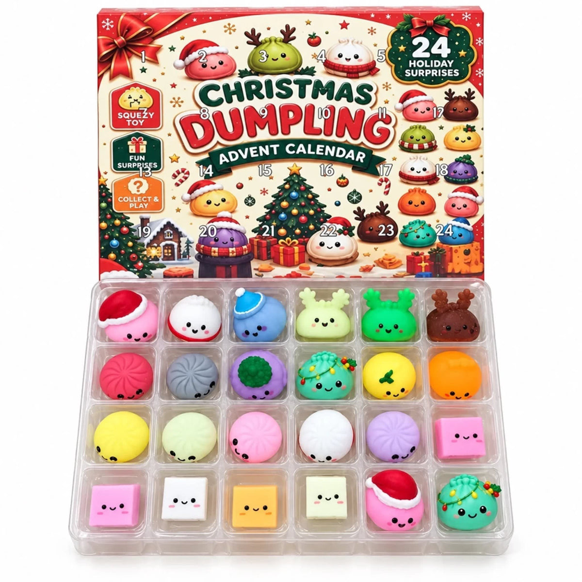 Dumpling Advent Calendar 2026 with 24 Festive Dumpling Surprises Holiday Countdown for Kids_7