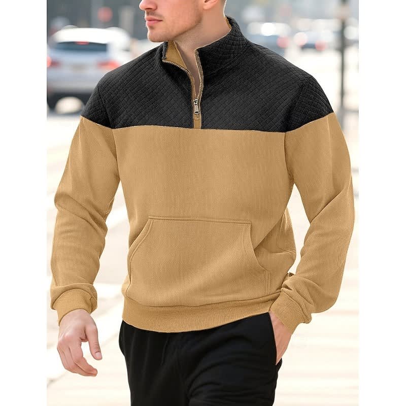 Cooper Color Block Quarter Zip Sweatshirt_16