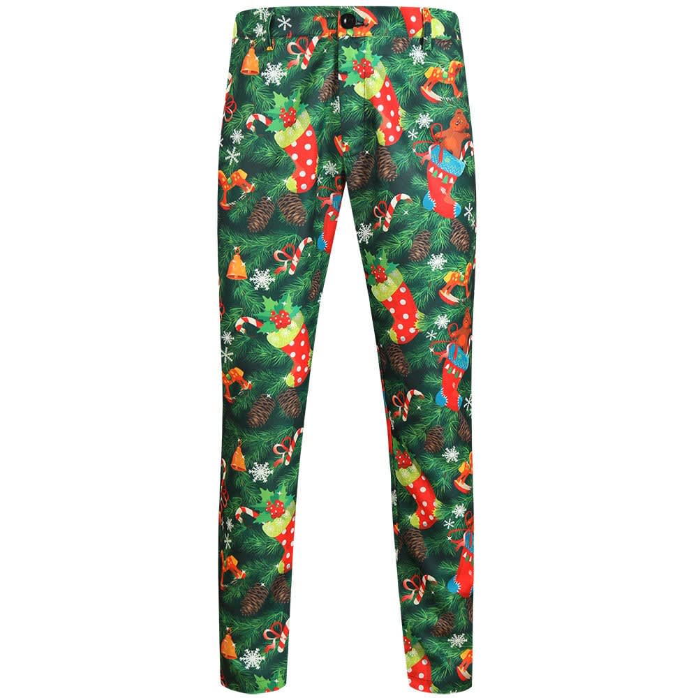 Emmett Santa Print Christmas Chino Pants_13