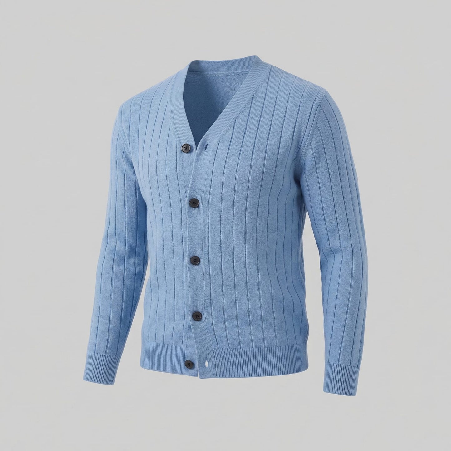 Eamon Ribbed V Neck Cardigan_15