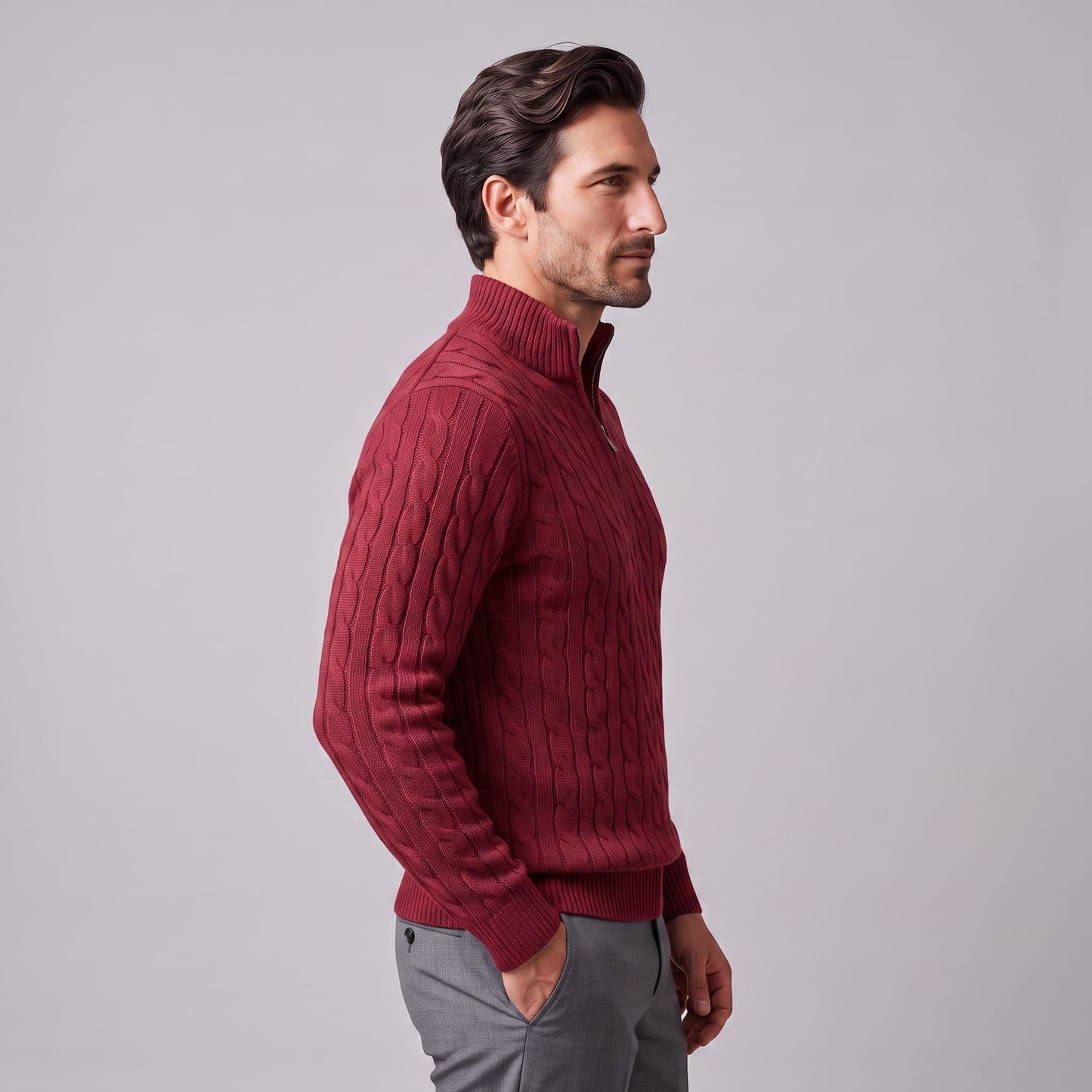 Edison Cable Knit Half Zip Sweater_40