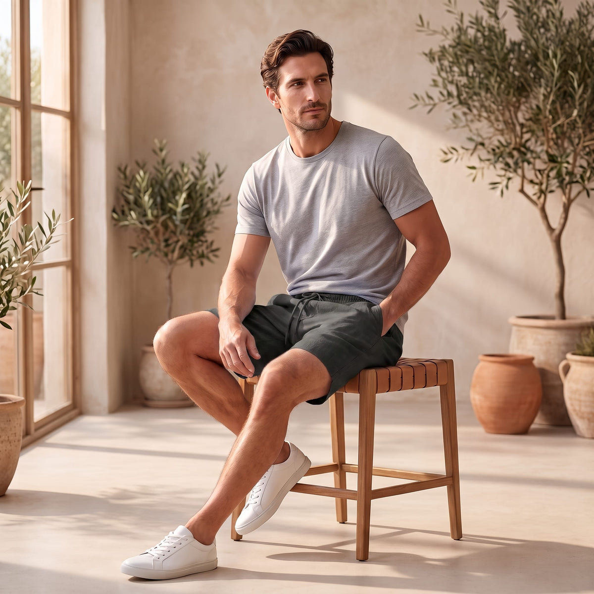 Davenport Relaxed Fit Drawstring Shorts_36