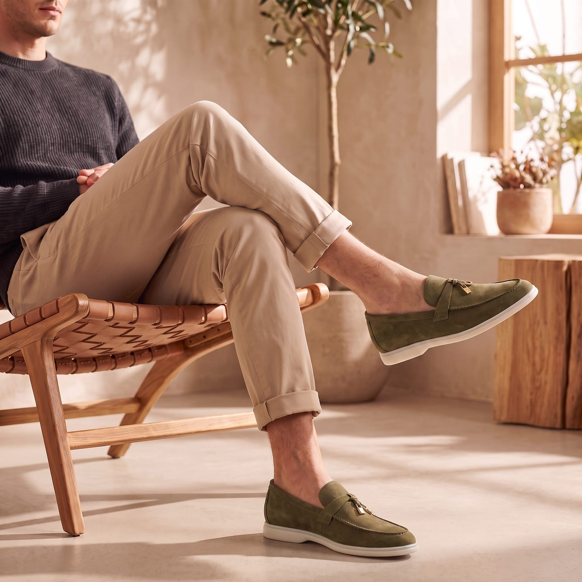 McKinley Suede Moc Toe Loafers_24