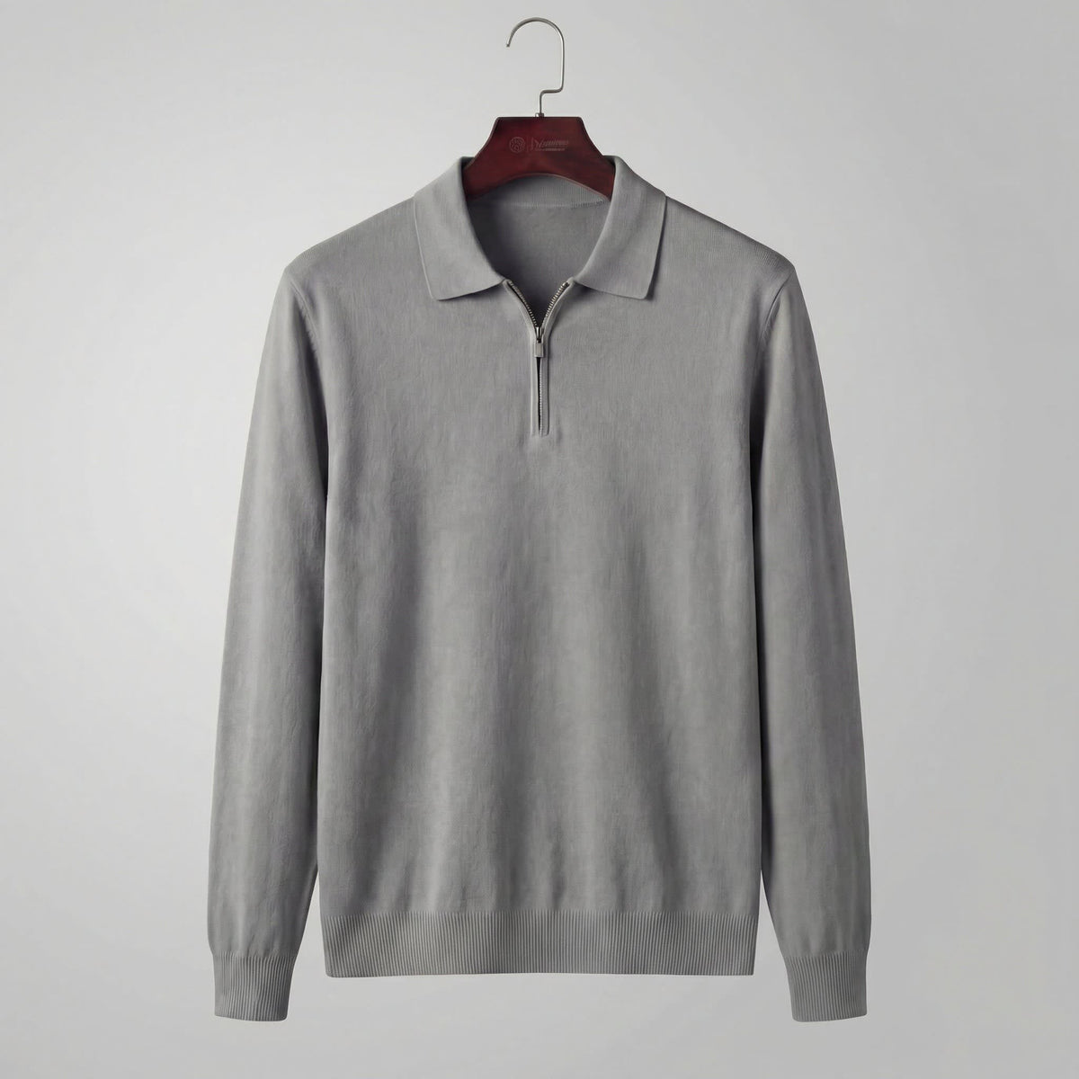 Percy Half Zip Long Sleeve Polo Shirt_8