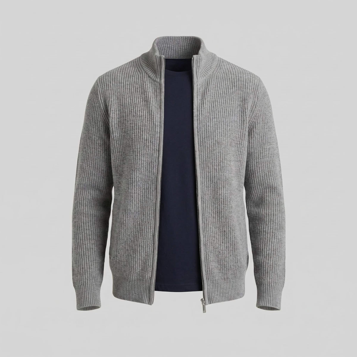 Franklin Ribbed Zip Up Cardigan_15