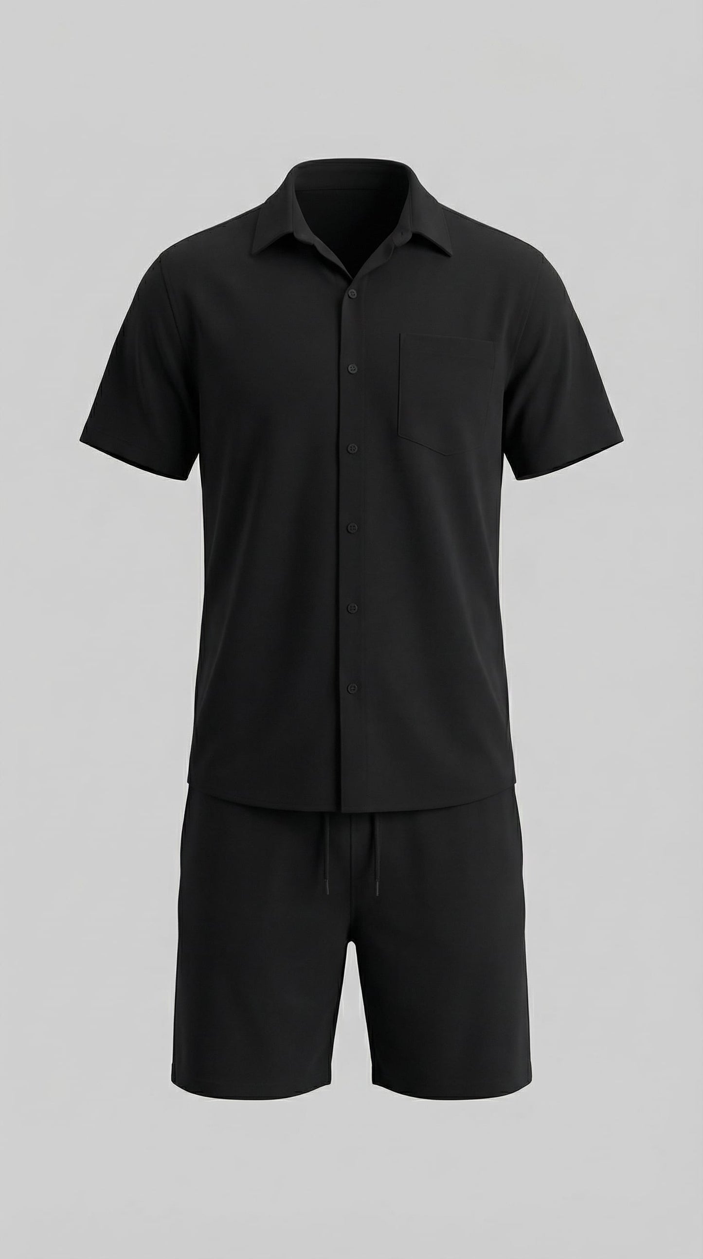 Colson Ribbed Texture Shirt and Shorts Set_10