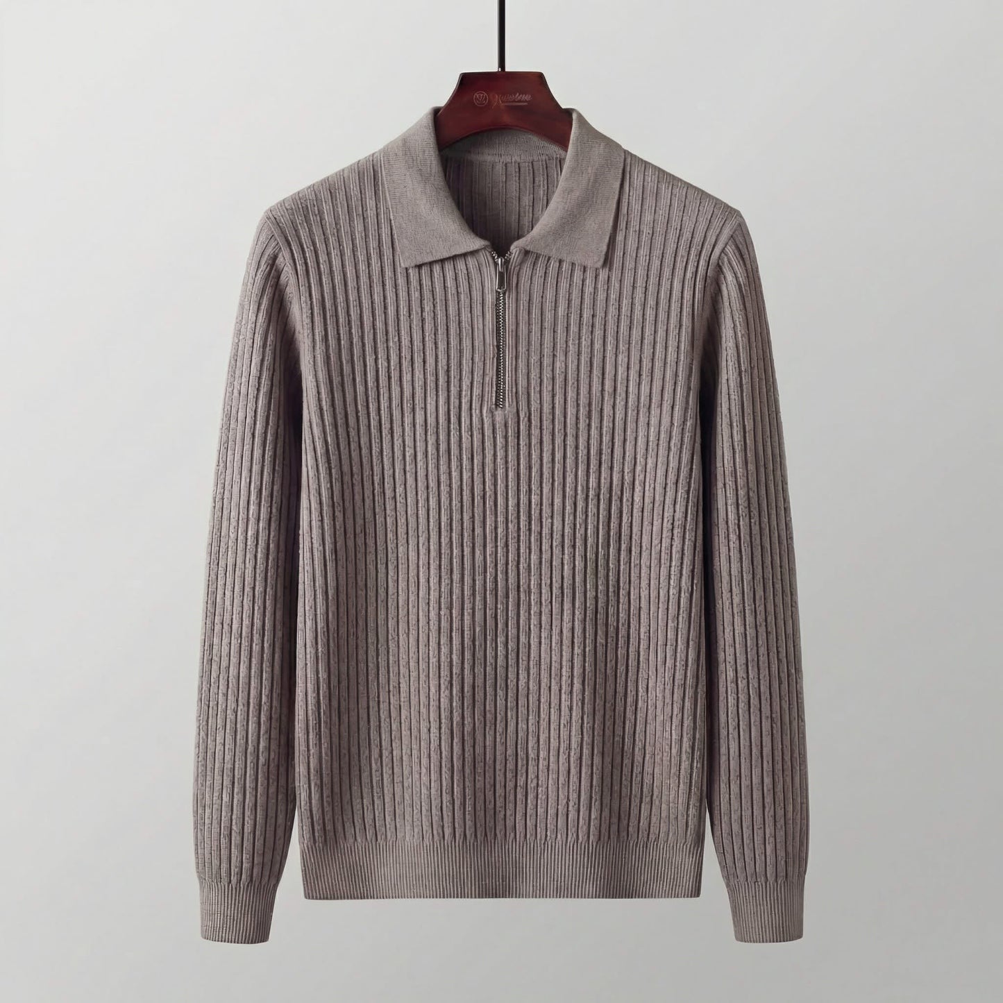 Gideon Wool Blend Quarter Zip Sweater_8