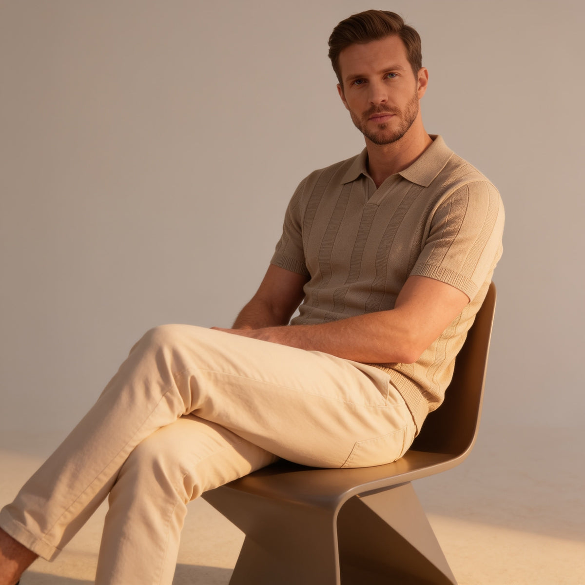 Ryker Open Knit Polo Shirt_18
