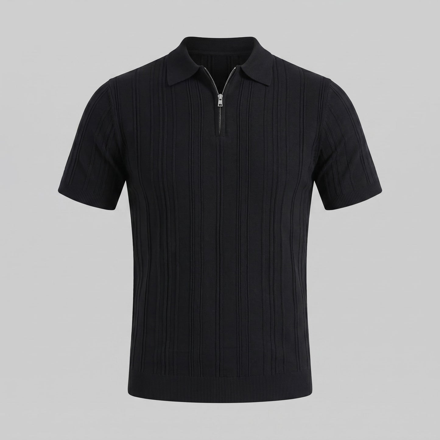 Walker Cotton Quarter Zip Polo Shirt_10