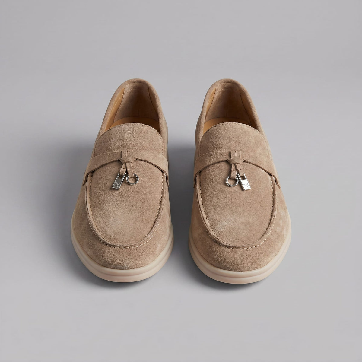 Quimby Suede Metal Tassel Loafers_6