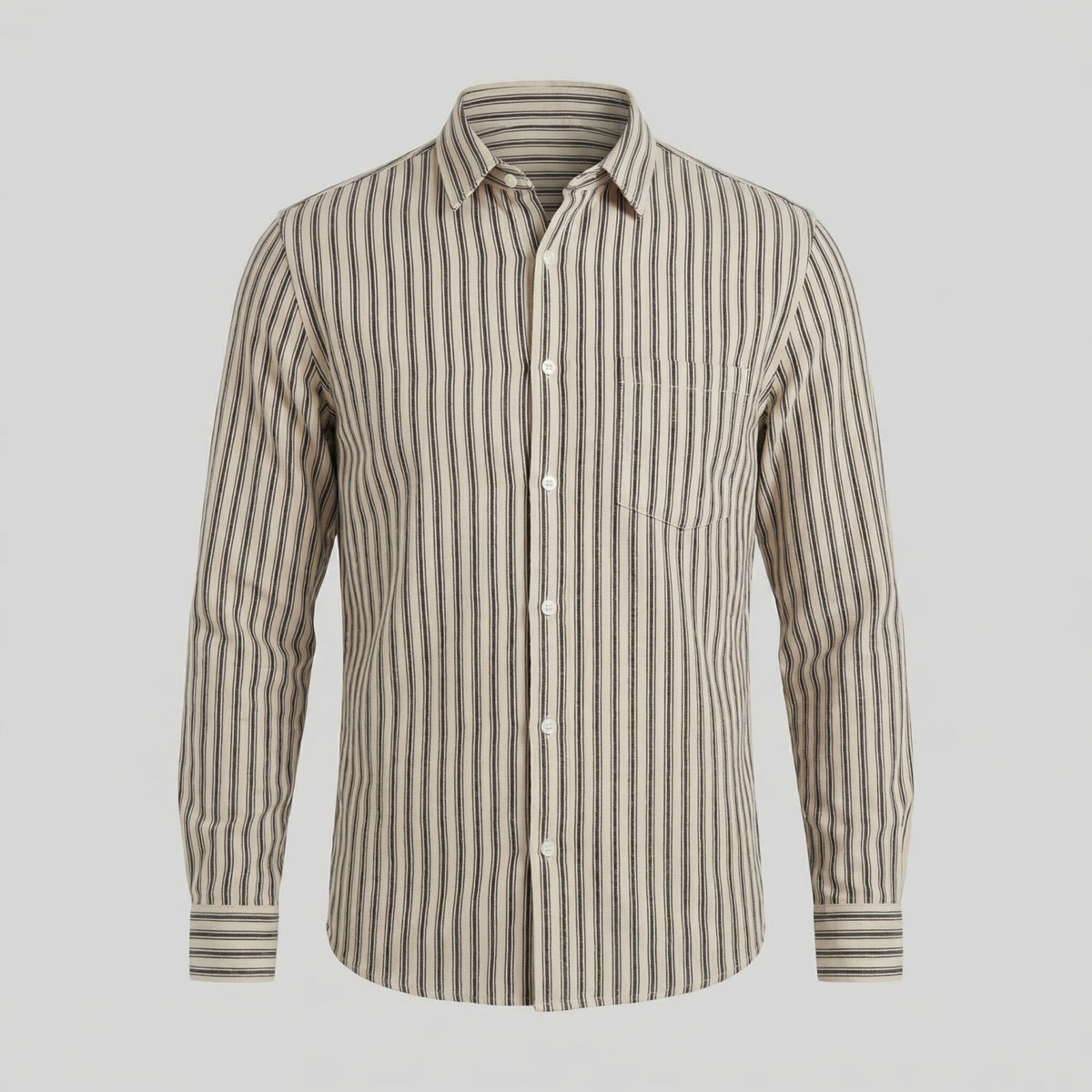 Morgan Striped Cotton Blend Shirt_10