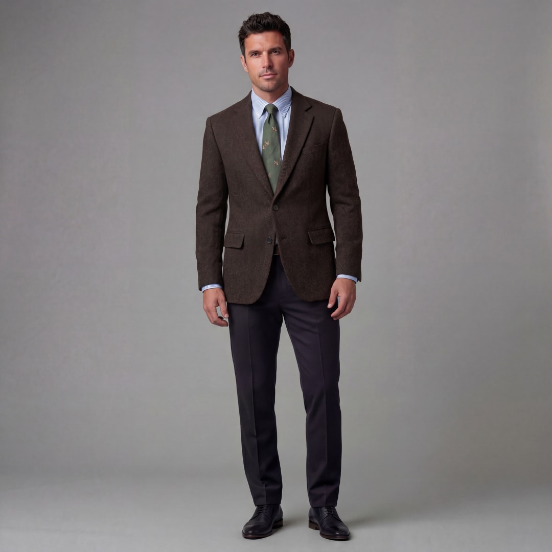 Grayson Retro Herringbone Blazer_13