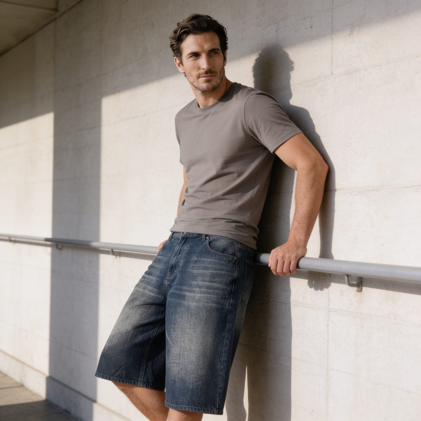 Goddard Wide Leg Denim Shorts_24