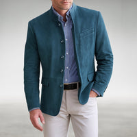 Preston Stand Collar Single Breasted Blazer