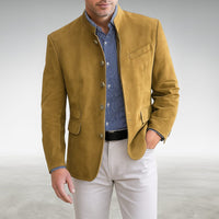 Preston Stand Collar Single Breasted Blazer