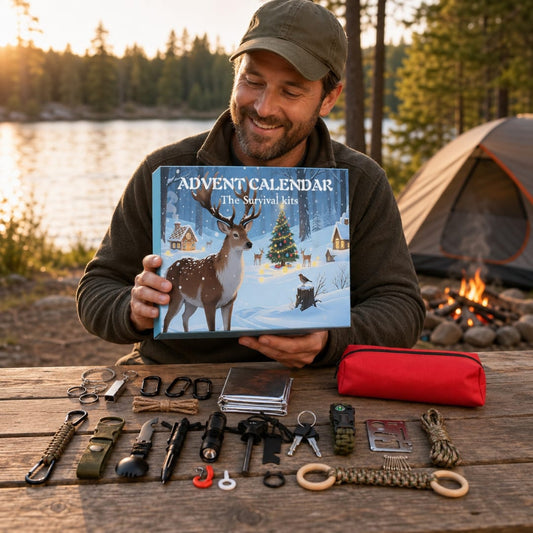 Outdoorsman Advent Calendar 2026 with 24 Fishing and Survival Tools Holiday Countdown Gift for Him_1