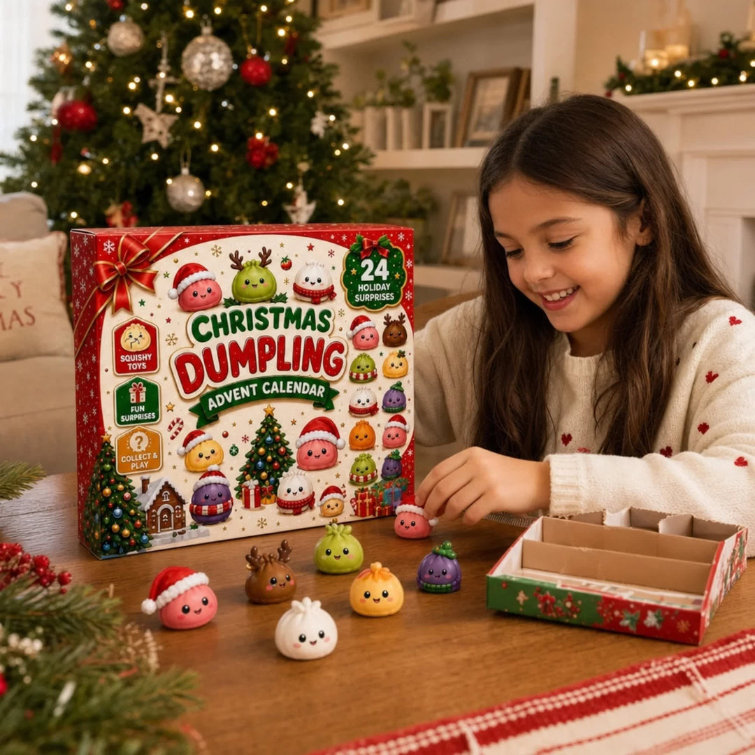 Dumpling Advent Calendar 2026 with 24 Festive Dumpling Surprises Holiday Countdown for Kids