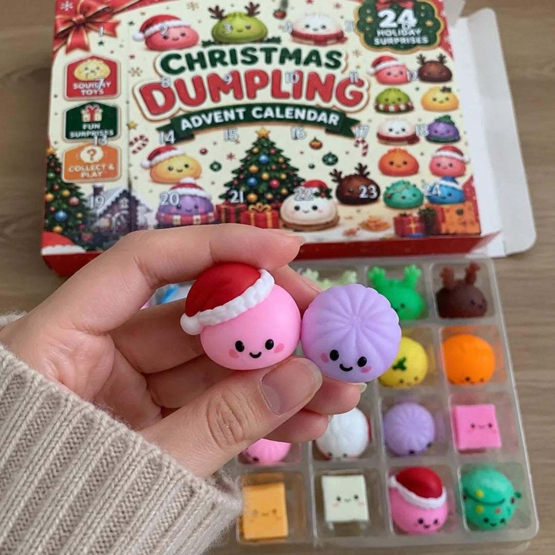 Dumpling Advent Calendar 2026 with 24 Festive Dumpling Surprises Holiday Countdown for Kids