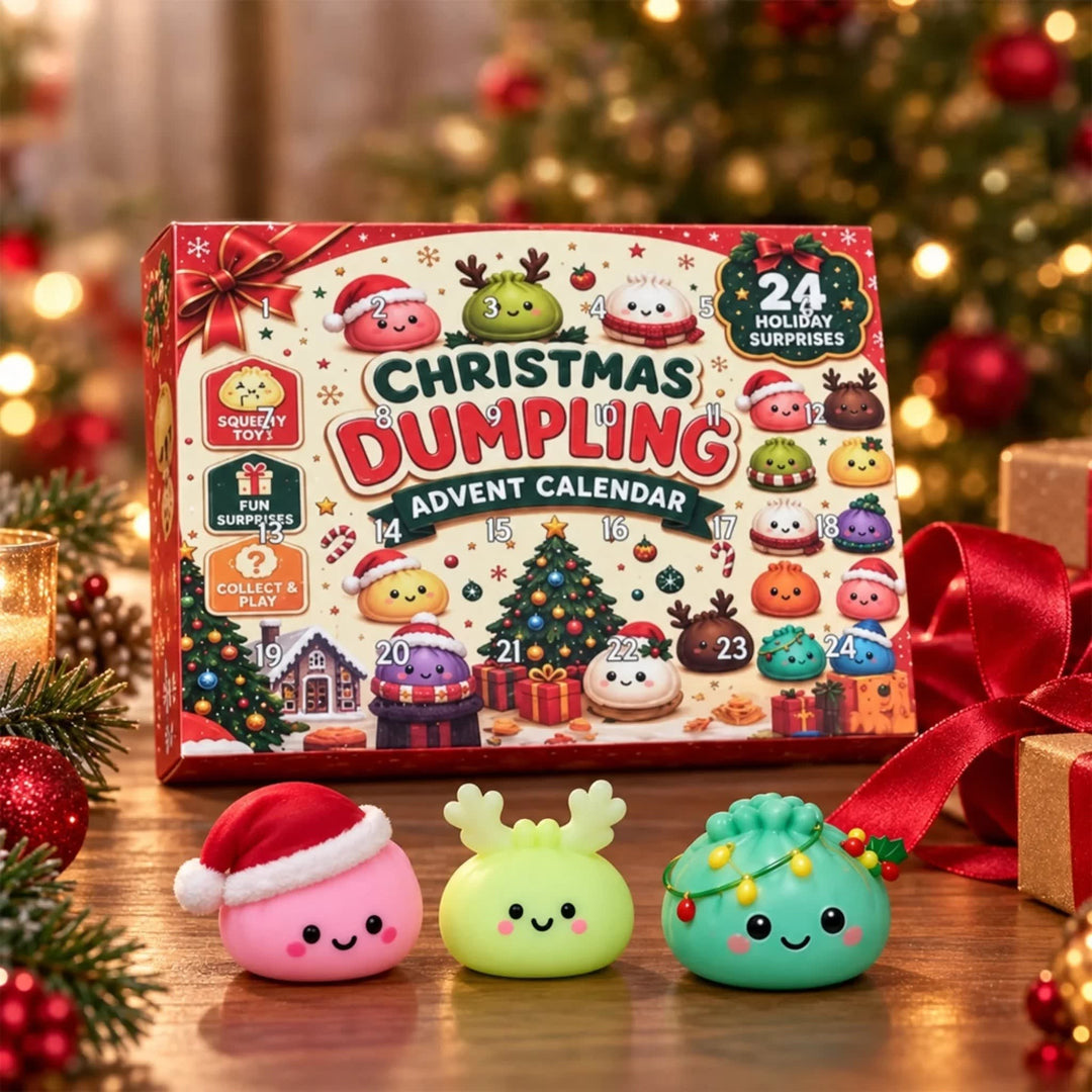Dumpling Advent Calendar 2026 with 24 Festive Dumpling Surprises Holiday Countdown for Kids