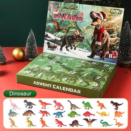 Dinosaur Advent Calendar 2026 with 24 Realistic Dino Figures Holiday Countdown for Kids_1