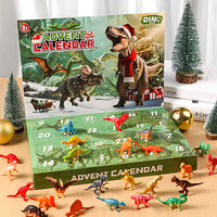 Dinosaur Advent Calendar 2026 with 24 Realistic Dino Figures Holiday Countdown for Kids