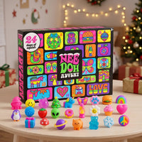 Squishy Advent Calendar 2026 with 24 Collectible Squishy Toys Holiday Countdown for Kids