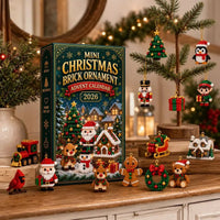 Brick Ornament Advent Calendar 2026 with 24 Buildable Christmas Ornaments Holiday Countdown