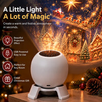 Christmas Projector Night Light 360 Degree Rotating Ceiling Projector Lamp Holiday Decoration for Kids Bedroom