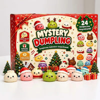 Squishy Dumpling Advent Calendar 2026 with 24 Soft Christmas Figures Holiday Countdown for Kids