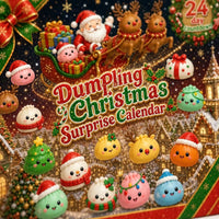 Squishy Dumpling Advent Calendar 2026 with 24 Soft Christmas Figures Holiday Countdown for Kids