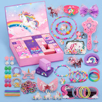 Unicorn Advent Calendar 2026 with Hair Accessories and Stickers Holiday Countdown for Kids