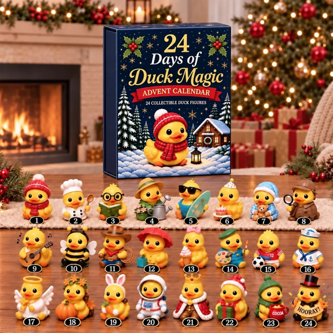 Duck Advent Calendar 2026 with 24 Costumed Duck Figures Holiday Countdown