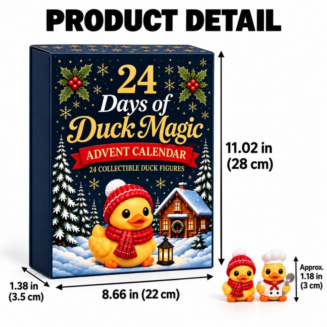 Duck Advent Calendar 2026 with 24 Costumed Duck Figures Holiday Countdown