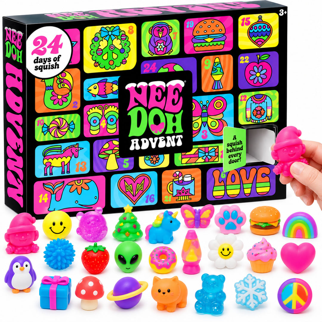 Squishy Toy Advent Calendar 2026 with 24 Squeeze Toy Surprises Holiday Countdown for Kids