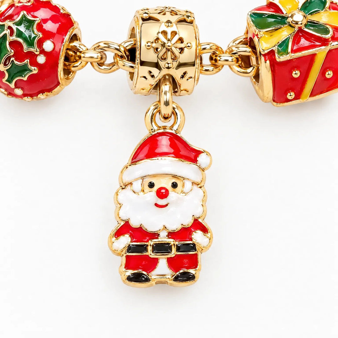 Charm Bracelet Advent Calendar 2026 with 22 Christmas Charms and 2 Bracelets Holiday Countdown Jewelry Gift
