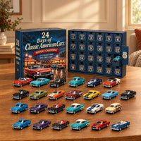 Car Advent Calendar 2026 with 24 Diecast Model Vehicles Holiday Countdown Gift for Car Lovers