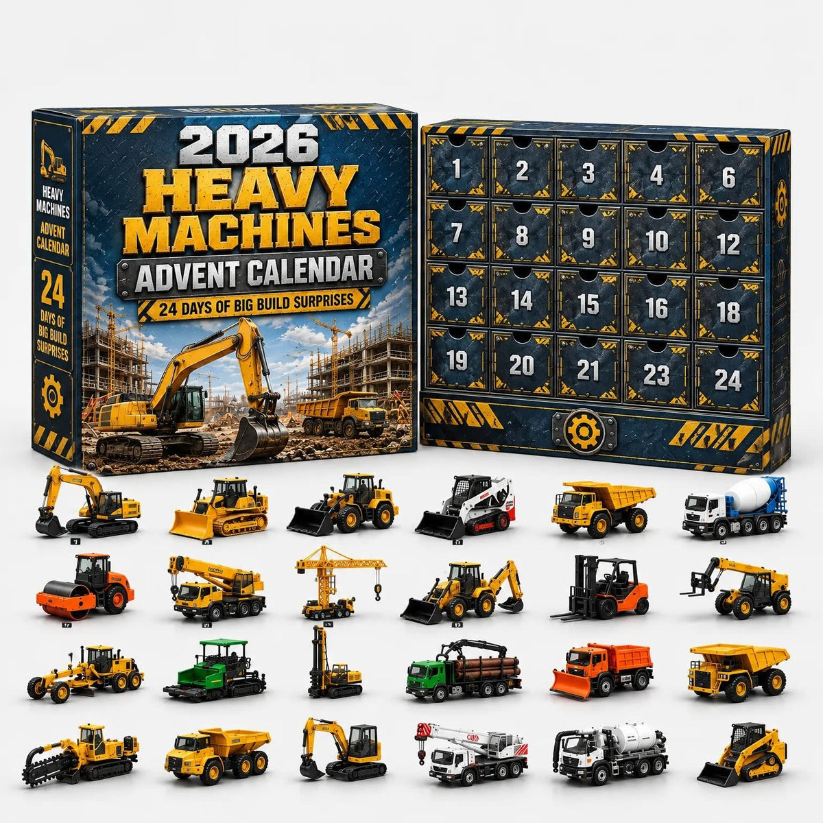 Car Advent Calendar 2026 with 24 Diecast Model Vehicles Holiday Countdown Gift for Car Lovers_10