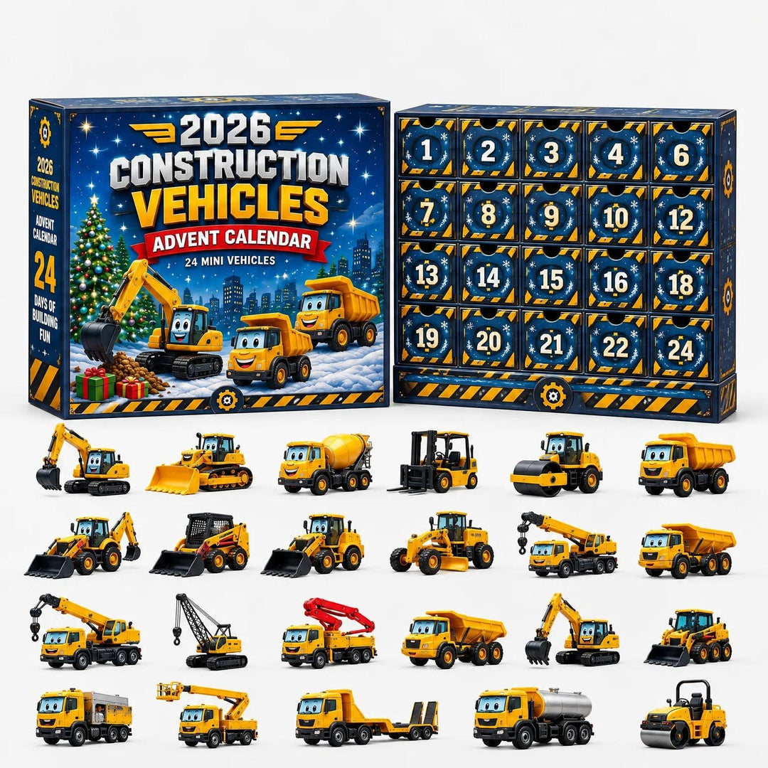 Car Advent Calendar 2026 with 24 Diecast Model Vehicles Holiday Countdown Gift for Car Lovers