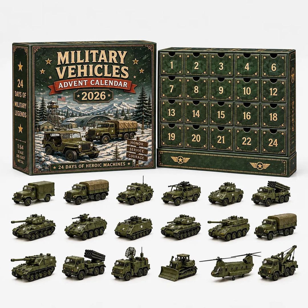 Car Advent Calendar 2026 with 24 Diecast Model Vehicles Holiday Countdown Gift for Car Lovers