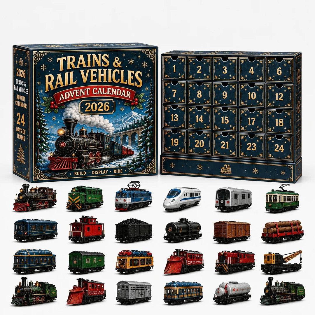 Car Advent Calendar 2026 with 24 Diecast Model Vehicles Holiday Countdown Gift for Car Lovers