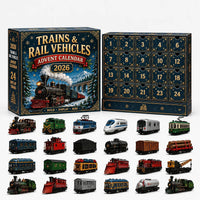 Car Advent Calendar 2026 with 24 Diecast Model Vehicles Holiday Countdown Gift for Car Lovers
