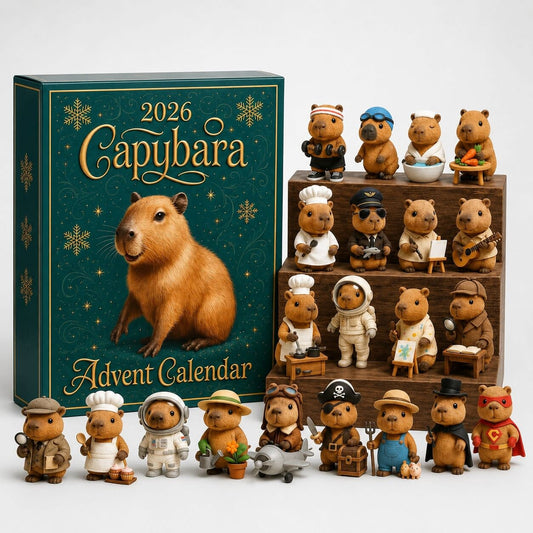 Capybara Advent Calendar 2026 with 24 Surprise Figures Holiday Countdown_1