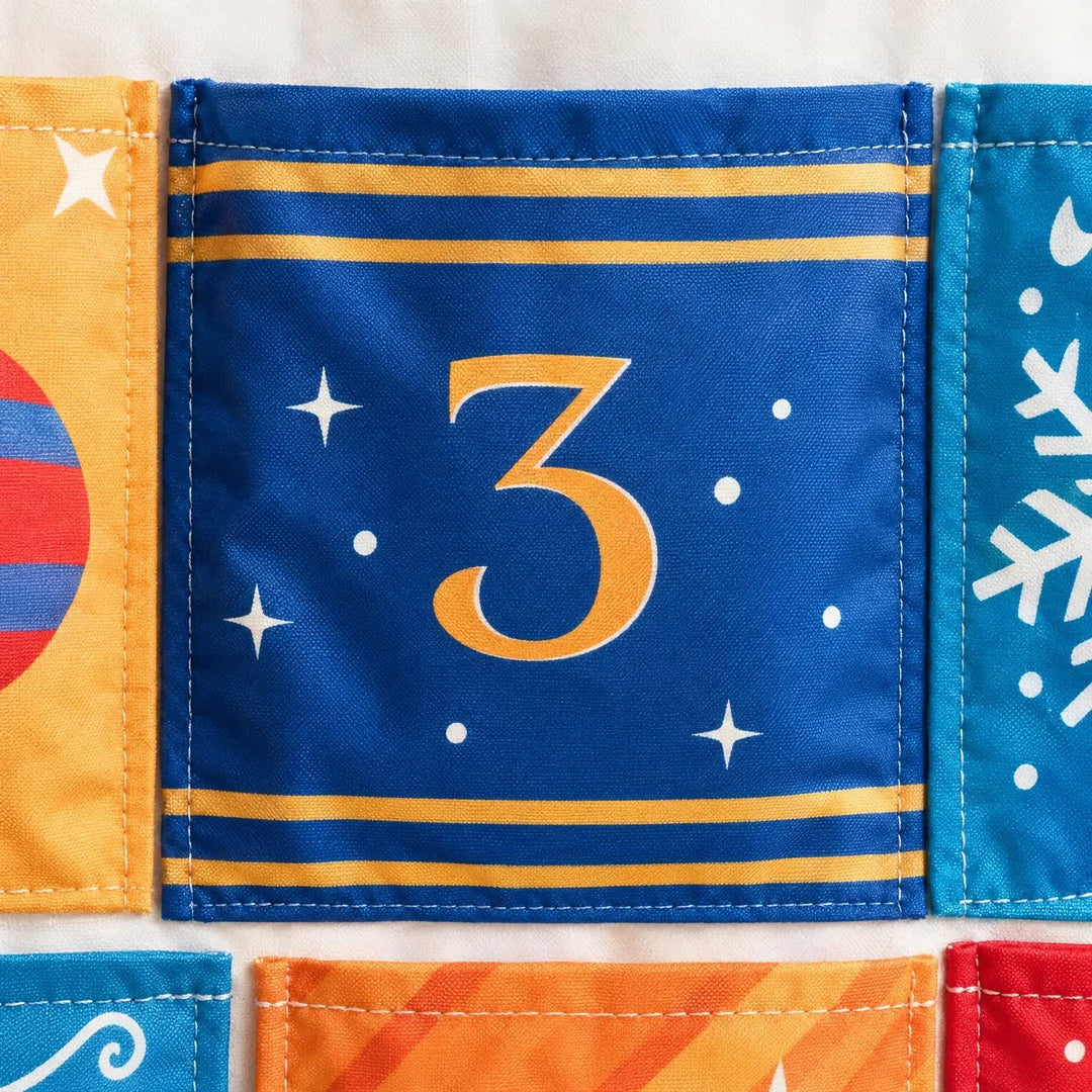 Hanging Advent Calendar 2026 with 24 Fillable Fabric Pockets Holiday Countdown Reusable