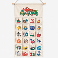 Hanging Advent Calendar 2026 with 24 Fillable Fabric Pockets Holiday Countdown Reusable