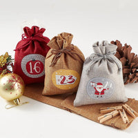 Reusable Advent Calendar 2026 with 24 Numbered Bags and Hanging Cord Holiday Countdown