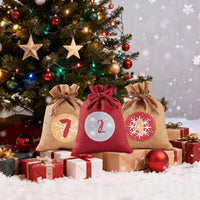 Reusable Advent Calendar 2026 with 24 Numbered Bags and Hanging Cord Holiday Countdown