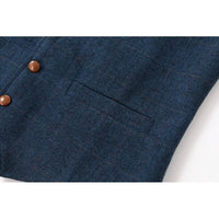 Brett Single Breasted Herringbone Vest
