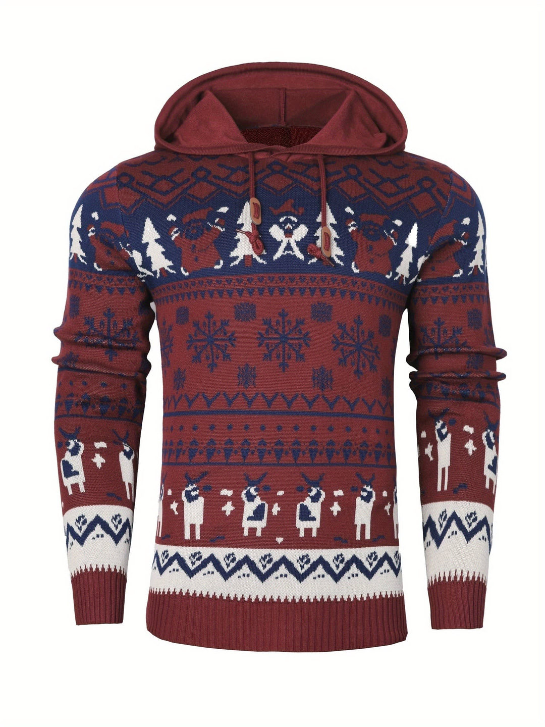 Simon Reindeer Hooded Christmas Sweater