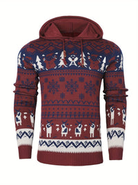 Simon Reindeer Hooded Christmas Sweater