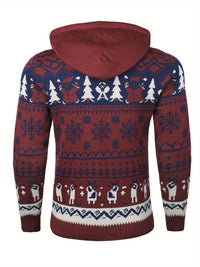 Simon Reindeer Hooded Christmas Sweater